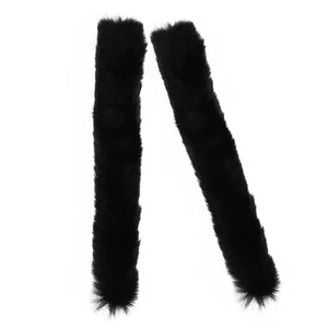  2pz Copricatena Borsa - Protezione Tracolla Peluche - Pelliccia Ecopelliccia - Foto 1 di 17