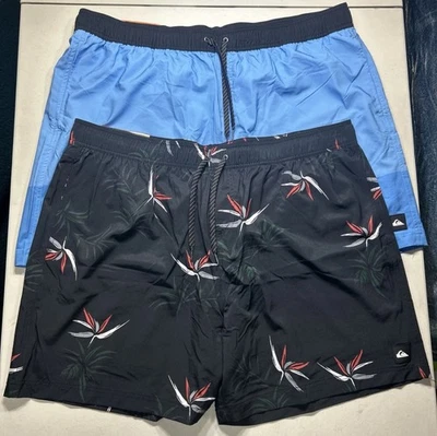Лот из 2 Quiksilver мужчин волейбол плавать короткие с подкладкой | новый с Ярлыками размер XXL - Изображение 1 из 4