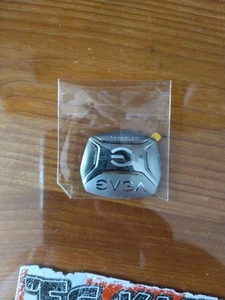 Evga Label Firmen Logo Aufkleber Metall neu alt klein - Bild 1 von 3