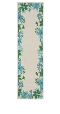 Ultimate Innovations Hummingbird Garden 20"x72" Rug - Blue - Image 1 of 2