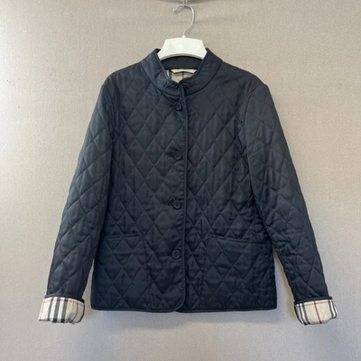 博柏利钻石绗缝夹克 M 码黑色 D1205301 — 第 1/4 张图片