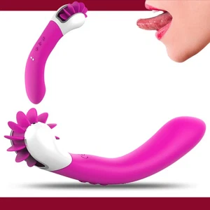 Klitorisstimulator Vibrator Leckfunktion G-Punkt Zunge Dildo Frauen Sexspielzeug - Bild 1 von 9