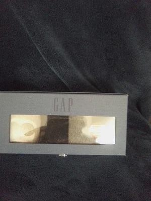 Men's Casual Dress Sock Gift Set By GAP 2 Blk, 1 Grey & 1 Tan Pair Inside Box. - Image 1 of 2