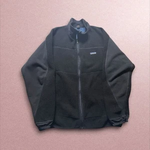 Vintage 1999 Patagonia Synchilla Fleecejacke Herren XL schwarz durchgehender Reißverschluss hergestellt in den USA - Bild 1 von 6