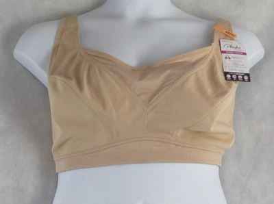 Playtex Women's Secrets Bounce Control Wireless Bra, Taupe, 48DD - Image 1 of 4