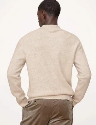 Suéter Polo Banana Republic CACHEMIR CEPILLADO. Avena XL. Foto 1 de 3