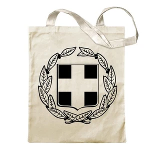 Griechenland Wappen Tragetasche Baumwolltasche Stoffbeutel langer Henkel - Bild 1 von 91