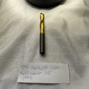 CJT Kooltwist Solid Carbide Coolant Thru Drill Bit 1/2” (294) (I17) - Picture 1 of 8