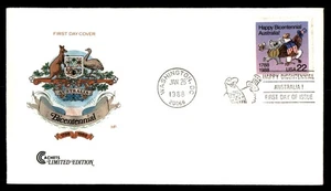 Mayfairstamps US FDC 1988 Australia Bicentennial Koala Eagle First Day Cover aau - Picture 1 of 2