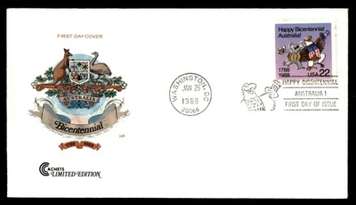 Mayfairstamps US FDC 1988 Australia Bicentennial Koala Eagle First Day Cover aau - Image 1 of 2