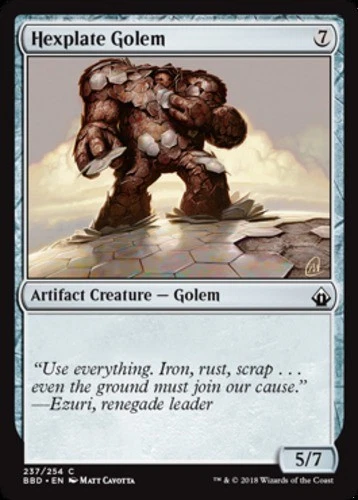 Hexplate Golem - Battlebond #237/254 MTG Magic The Gathering - Image 1 of 1
