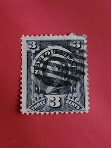 Lot 8. Canada Newfoundland Stamp #60 Queen Victoria 3c Used VF - Bild 1 von 2