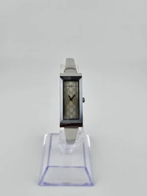 Reloj Gucci G-Frame YA127511 para mujer acero inoxidable esfera plateada ⌚ Foto 1 de 4