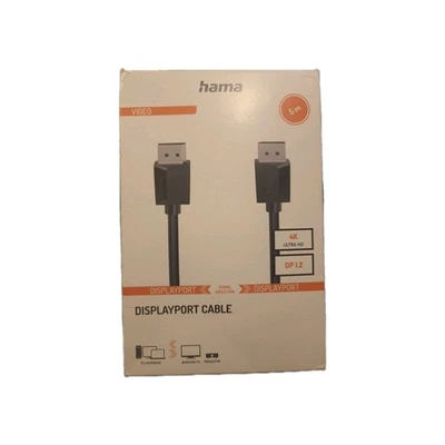5m Displayport Kabel DP  1,2 Bandbreite 21,6 Gbps Ultra-HD WQHD Full-HD - Bild 1 von 4