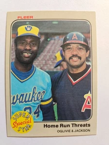 1983 Fleer Home Run Threats Ben Oglivie/Reggie Jackson #640 NM - Bild 1 von 1