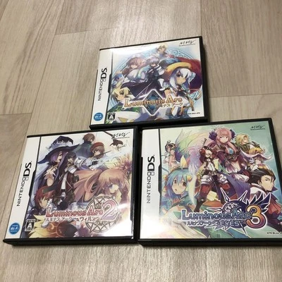 Luminous Arc 1 , 2 will & 3 Eyes 3Games Set NDS Nintendo DS used "very good" - Image 1 of 4