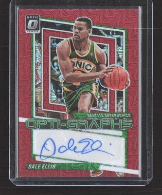 Optigrafías ópticas Dale Ellis Auto 2023 rojo Mojo Prizm #OG-ELL Foto 1 de 2