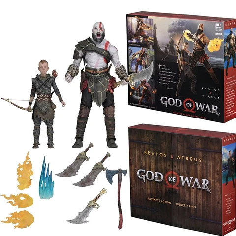 Neca God of War Kratos Atreus Ultimate Action Figure 2 Pack Collection Official Cover