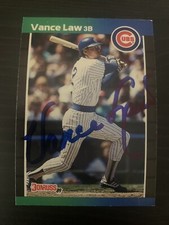 1989 Donruss #276 Vance Law Chicago Cubs Signed Card Autographed
