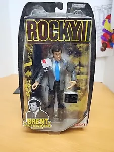 Rocky II Brent Musburger Action Figure NEW Jakks Pacific 2006 Boxing Announcer - Picture 1 of 8