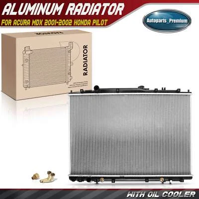 Radiador con enfriador de aceite para Acura MDX 2001-2002 Honda Pilot 2003-2004 3,5 L automático Foto 1 de 4
