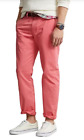 POLO RALPH LAUREN Pale Red Stretch Straight Fit Classics 1 Chino Pants 36x34 $99