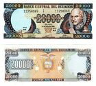 1999 Ecuador 20000 Sucres Banknote UNC P129 12/07/1999