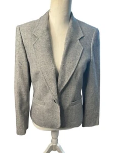 Vintage Pendleton Damen Blazer Wolle/Lammwolle Blau Ein Knopf Small Academia - Bild 1 von 6