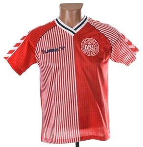 DENMARK 1986/1988 HOME FOOTBALL SHIRT HUMMEL M BOYS - Picture 1 of 6