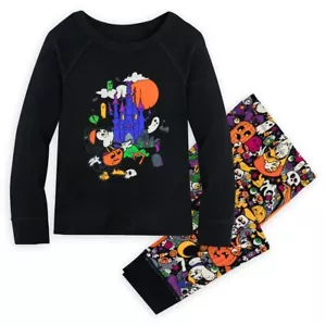 Set Pigiama Bambini Disney Topolino Amici Halloween Manica Lunga Top Pantaloni Lunghi - Foto 1 di 10