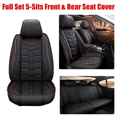For 2016-2024 Subaru Crosstrek Car 5PC Seat Cover Microfiber Leather Full Set - Изображение 1 из 4