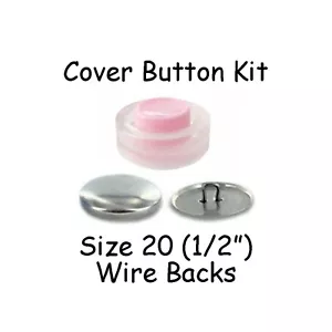 Starter kit pulsanti di copertura taglia 20 (1/2 pollice) con strumento - schienali fili - Foto 1 di 2