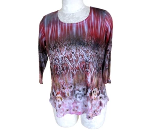 Unity Word Wear Mujer Plus 2X Jersey Tejido Pullover Túnica Top Camisa Blusa Con Cuentas - Imagen 1 de 10