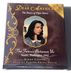 Dear America Diary Of Piper Davis Fences Between Us Kirby Larson Audiobook 5 CDs - Foto 1 di 3