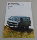 Prospekt / Broschüre VW T3 Transporter / Caravelle syncro Stand 05/1986