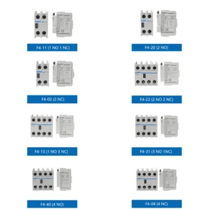 F4 Auxiliary Contactor NO NC Blocks Fit for CJX2 AC Contactor Normal Open/Close - Picture 1 of 13