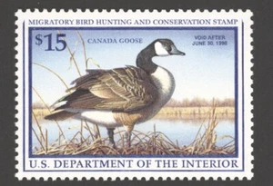1997 US Scott #RW64 $15 Canada Goose, Single MNH - Picture 1 of 1