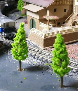 50 Light Green Fir Trees, 48 mm High - Picture 1 of 10