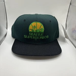 Vintage Seattle SuperSonics New Era Modelo Pro Ajustable Sombrero de lana, nuevo con etiquetas, 24/12/23, K - Imagen 1 de 4