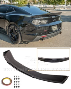For 16-Up Camaro | EOS Track GLOSSY BLACK Rear Trunk Wing Wickerbill Spoiler - Picture 1 of 11