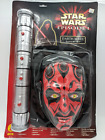 Star Wars Ep One Darth Maul Lightsaber Red & Mask - *NEW SEALED* in Package 1999