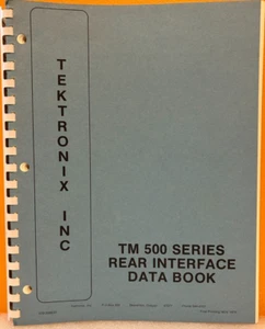 Tektronix 070-2088-01 TM 500 Series Rear Interface Data Book - Picture 1 of 2