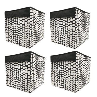 IKEA DRÖNA 4-Set Fach Box Expedit Kallax Aufbewahrungsbox schwarz/weiß NEU - Bild 1 von 2