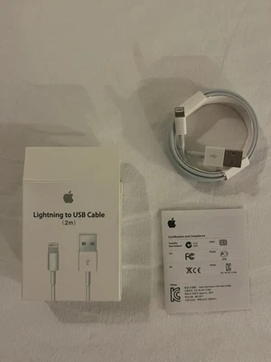 Cavo USB Lightning ORIGINALE APPLE 2 METRI IPhone 8 e 8 X Xs 11 12 13 Pro Max - Immagine 1 di 3