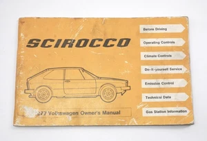 Original Owners Manual Book 1977 77 Volkswagen VW Scirocco MK1 - Genuine - Picture 1 of 3