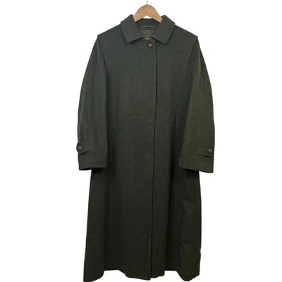 Austria Baur Foradori Green Size 8 Original Loden Tirol Virgin Wool Alpaca Coat  - Image 1 of 4