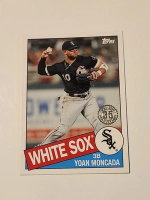 Tarjeta insertada 2020 Topps Update Yoan Moncada 35 aniversario #85TB-15 Foto 1 de 2