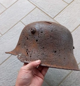 UNGHERESE BERNDORF Elmetto Stahlelm M18 Ww1 Kuk - Foto 1 di 5