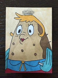 2025 Topps Chrome Mrs. Puff Sketch 1/1 Auto Card Signed By Ryan Johnston - Picture 1 of 2