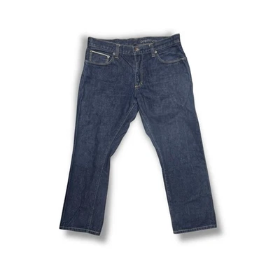 GAP Premium Selvedge Jeans Men Size 32x26 Blue Dark Wash Slim Straight Raw - Image 1 of 4